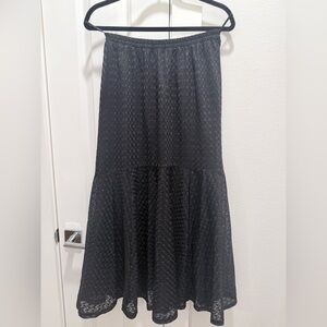 Black Lace Maxi Skirt